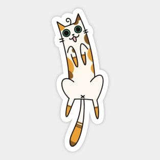 Happy Spotted Cat Sticker